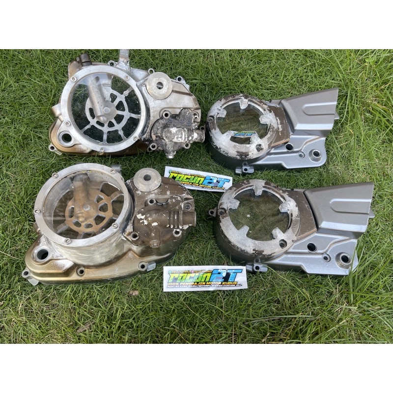 bak cover kalter blok tutup mesin Rx king new kanibal ninja fu transpart