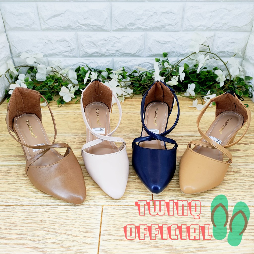 twinQ official - GILARDINO SEPATU WANITA HEELS 5CM BAPAU HAK TAHU ZIPPER BELAKANG LENA 02