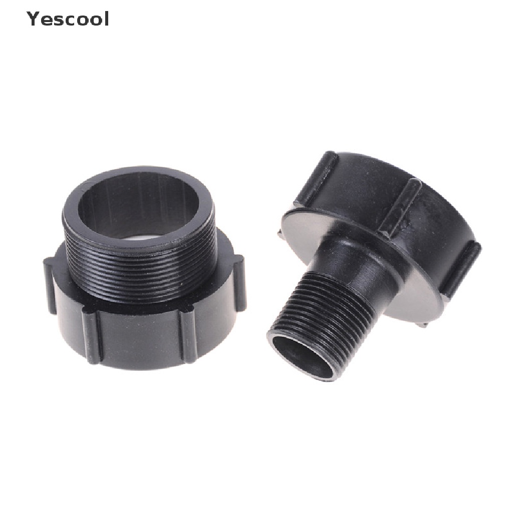 Yescool IBC Tote Tank Drain Adapter Coarse Thread 2&quot; To 1/2&quot; 3/4&quot; Garden Hose .