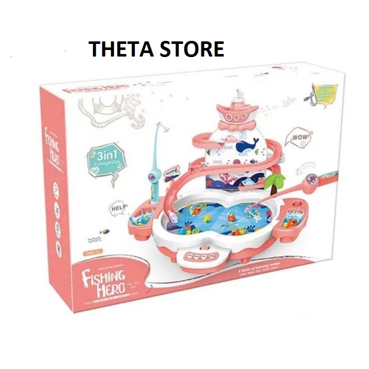 MAINAN FISHING HERO 3 in 1 MAINAN EDUKASI ANAK ANAK FISHING HERO MAINAN PANCING IKAN ELEKTRIK