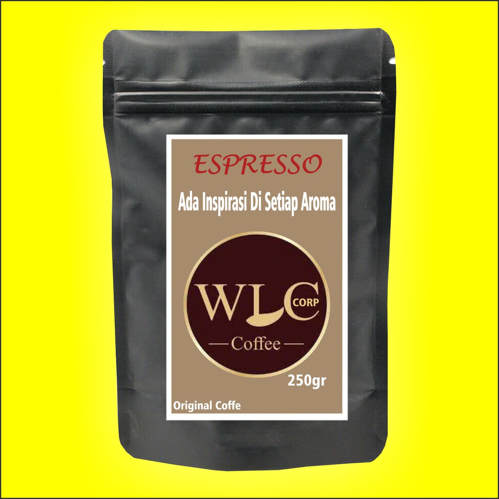 Kopi Espresso Arabika Black Coffe Bubuk Hitam Original Posong Asli Murni Temanggung 250gram