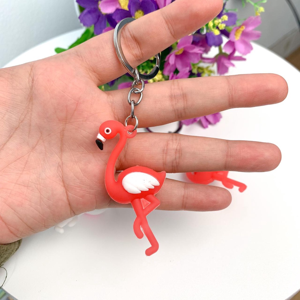 GANTUNGAN KUNCI FLAMINGO MINI SPESIAL EDITION KUALITAS IMPORT TERMURAH KEYCHAIN SOUVENIR FLAMINGGO