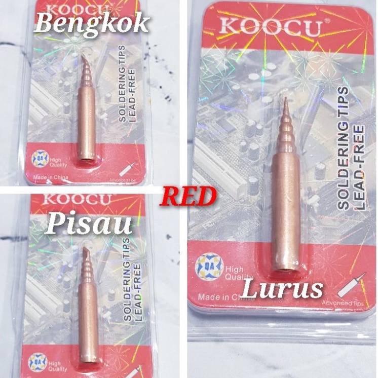 Mata Solder Ulir Koccu Model Lurus Bengkok Pisau