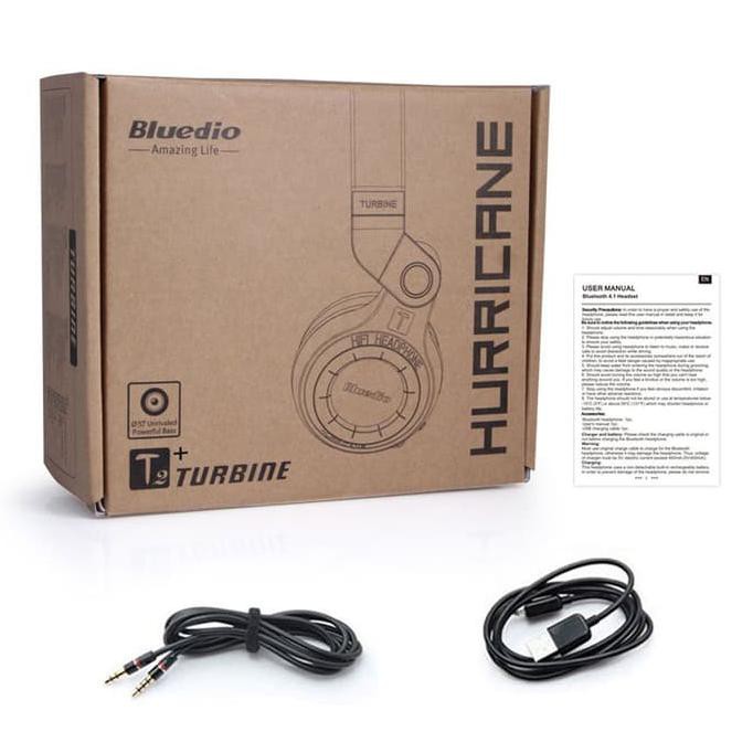 ORIGINAL BLUEDIO T2+ TURBINE HURRICANE WIRELESS BLUETOOTH HEADPHONE