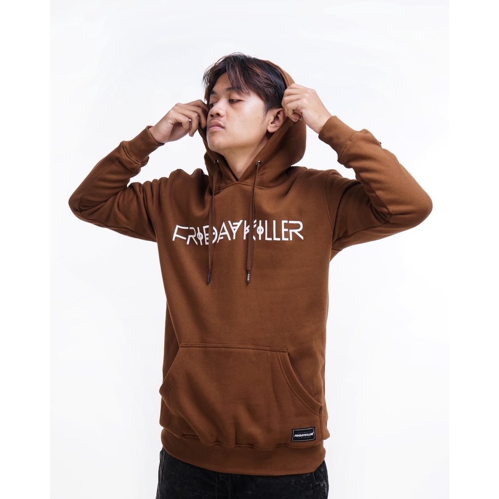 JAKET HOODIE FRIDAY KILLER | THE FELON BROWN HOODIE