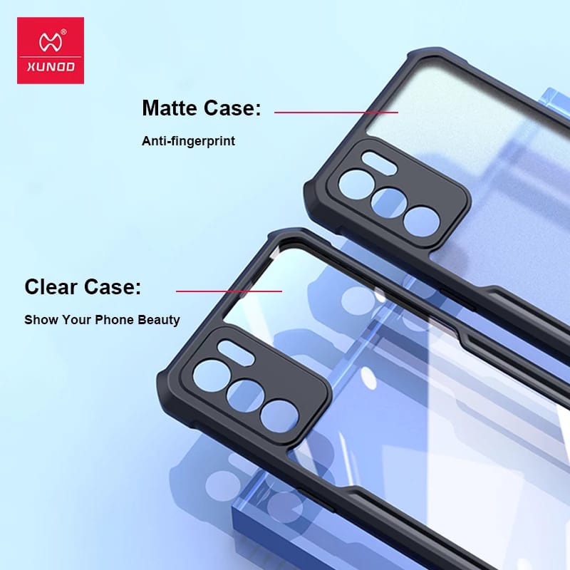 PROMO 3in1 OPPO Reno6 5G Case Fusion Xundd + Tempered Glass Bening Full Layar + Garskin Oppo Reno 6