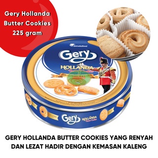 

GERY Hollanda Butter Cookies 225gr dan 450gr biskuit kaleng enak murah