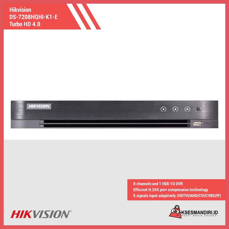 &quot;DS-7208HQHI-K1/E (Turbo HD 4.0)&quot; DVR HIKVISION