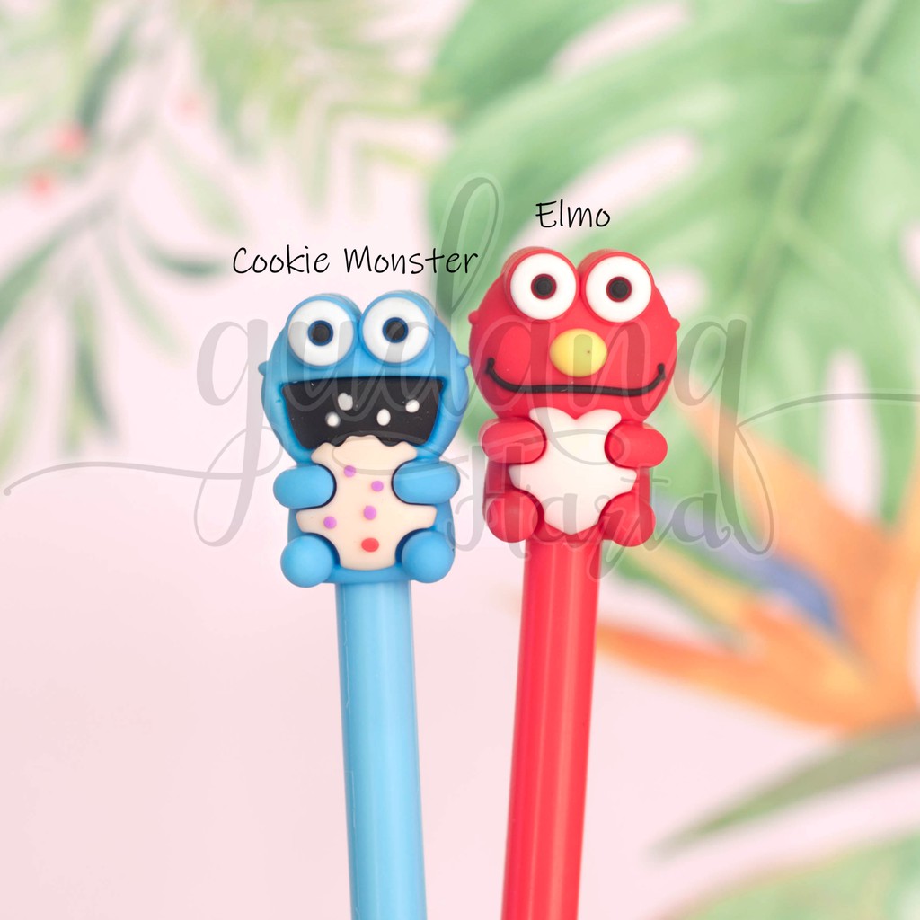 

Pulpen Gel Elmo Cookie Monster Sesame Street Lucu Bolpen Unik GC 307149