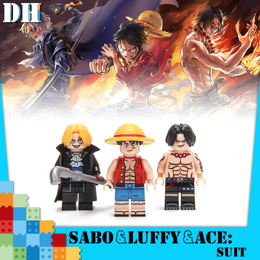 action figure luffy ace sabo