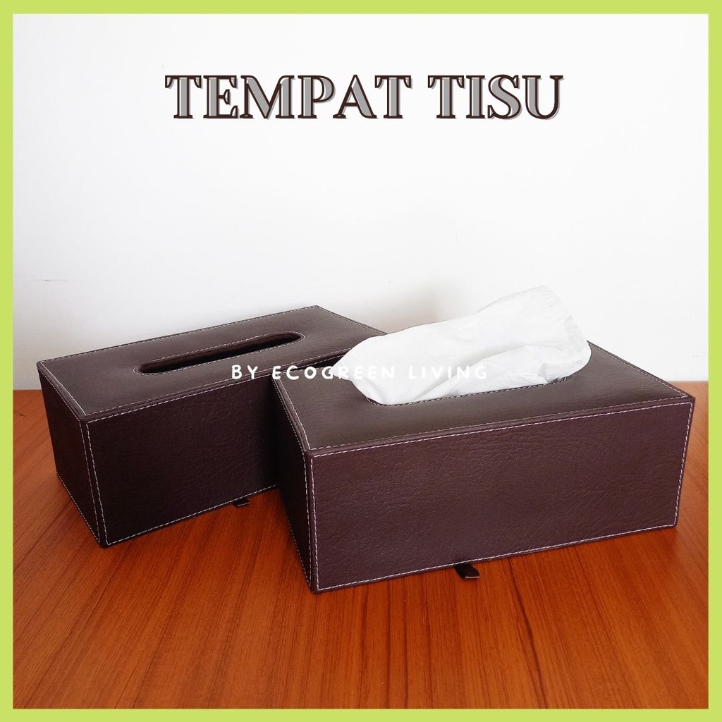 TEMPAT TISU / KOTAK TISU / TISSUE BOX KULIT SINTETIS