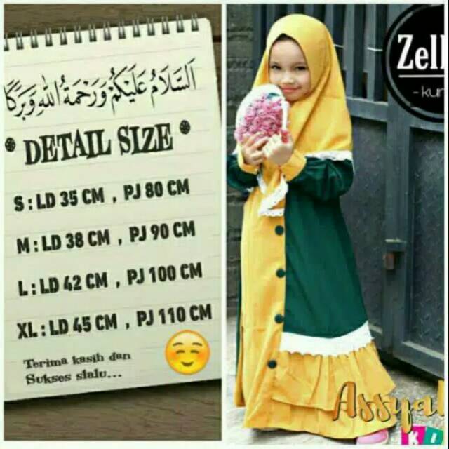 Gamis Zelline ORI Assyabiya