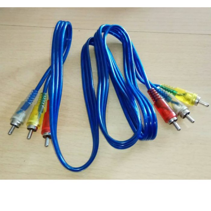 terlaris produk  Kabel jack rca to rca 3x3 dvd video audio standarbarang ready