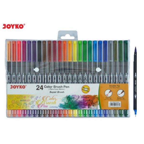 

[[COD]] JOYKO Super Brush Pen 24 warna CLP-13A SUPER BRUSH PEN TERBATAS Kode 459