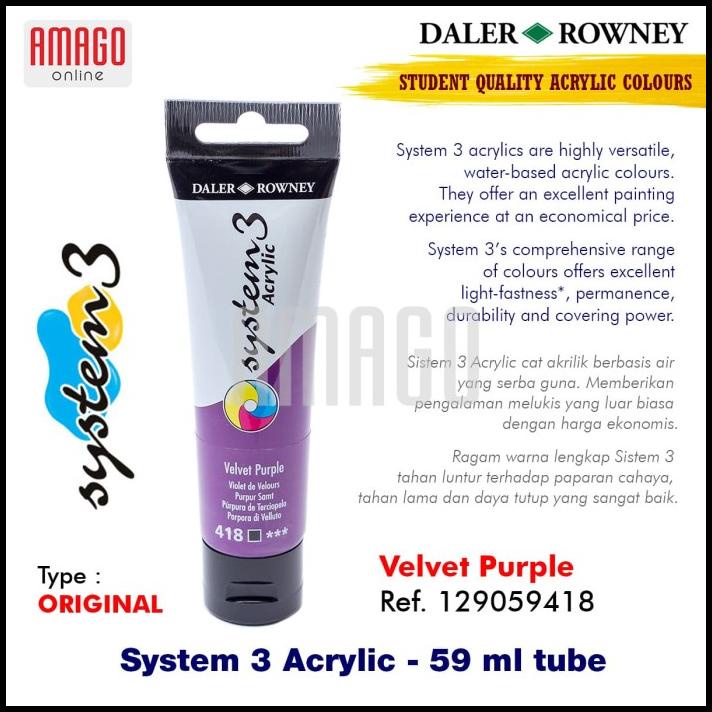 

Daler-Rowney - System 3 Acrylic 59 Ml - Velvet Purple - 129059418