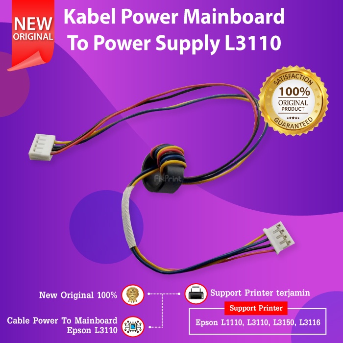Kabel Adaptor Ke Mainboard Epson L1110 L1210 L3110 L3210 L3116 L3150 L3156 L4150 L4160 L5190 L5290