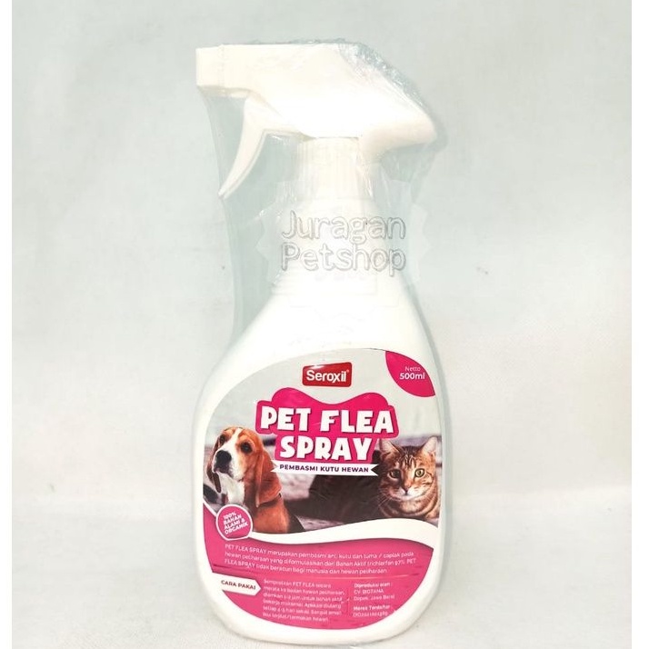 SEROXIL FLEA AND TICK SPRAY 500ML | Obat KUTU Hewan | Kutu ANJING Dan Kucing