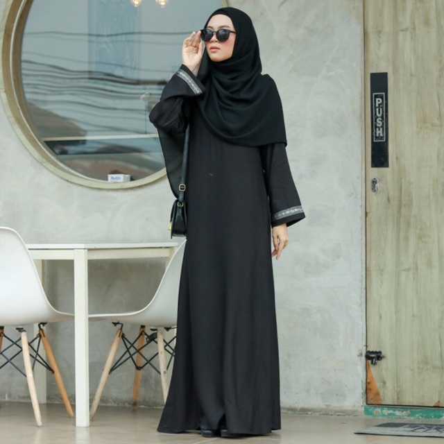 ABAYA BASIC RAYON TWILL by hawacorner Abaya polos basic rayon twill
