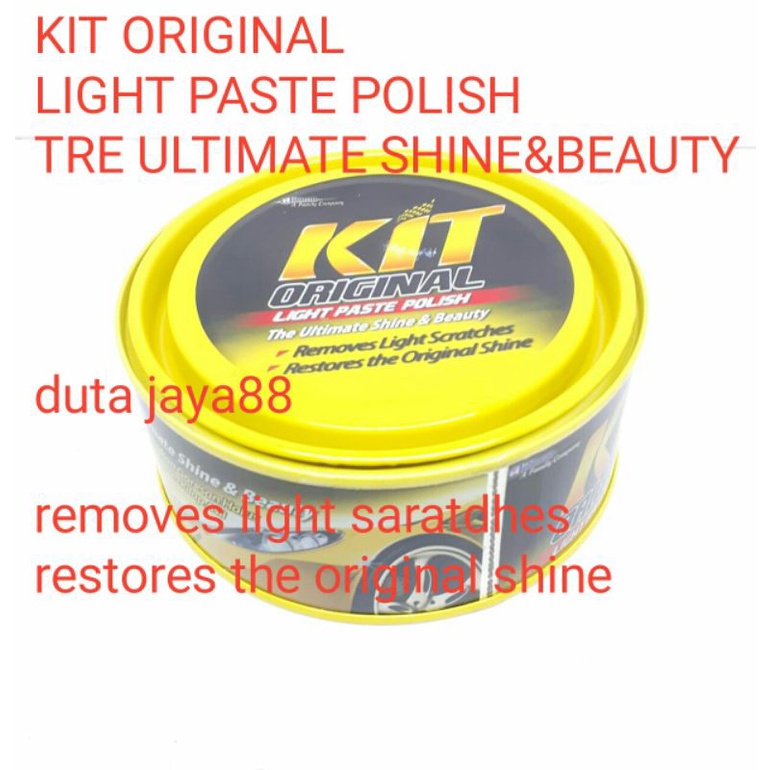 KIT KALENG KUNING LIGHT PASTE POLISH KIT ORIGINAL UNTUK  MOTOR/MOBIL DLL