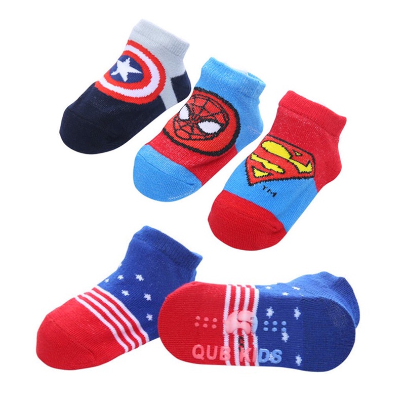 Kaos Kaki Super Hero Set 3pcs SC324 - Baby Kids Socks