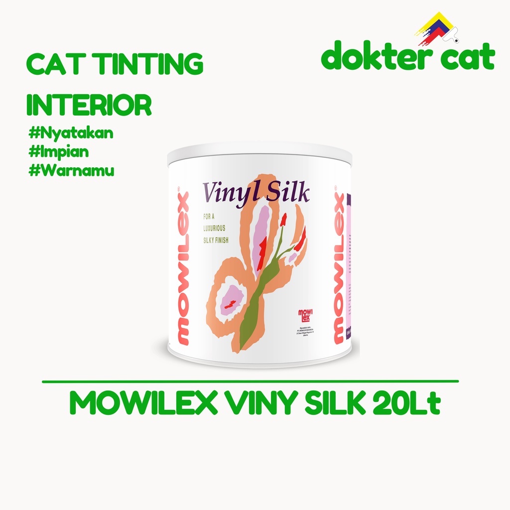 MOWILEX VINY SILK 20 Lt / CAT KAYU / CAT BESI / CAT TINTING / CAT MURAH