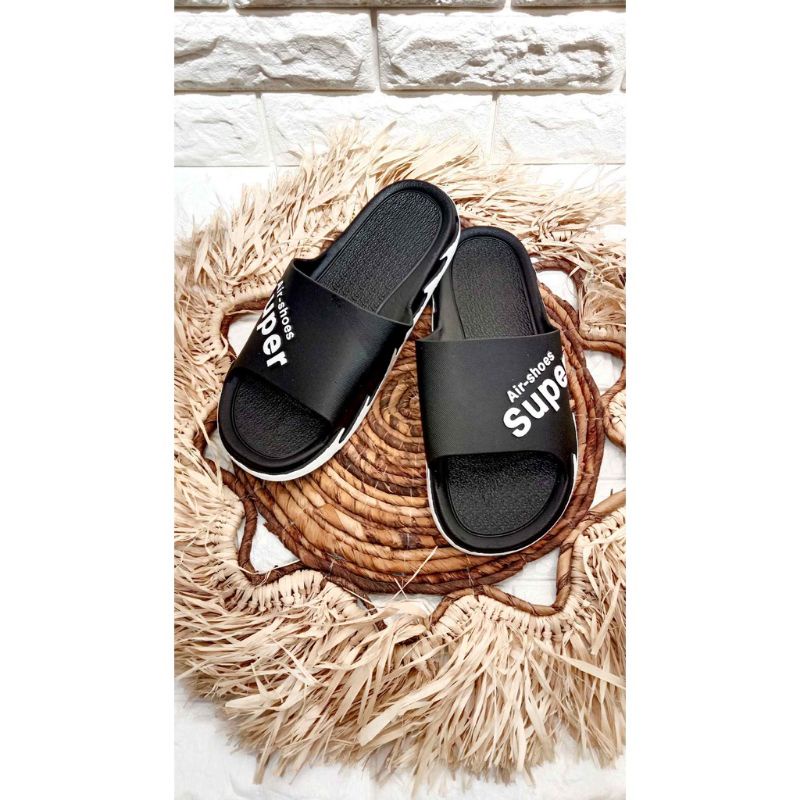 Sandal Kokop Karet Pria Motif Air Shoes Super Fashion