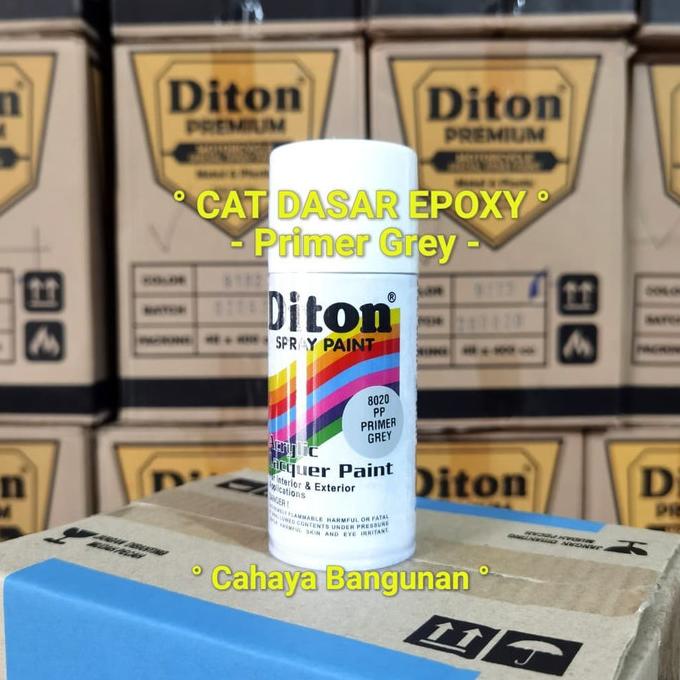Pilox DITON EPOXY Cat Dasar PP Primer Grey 8020 Poxy Abu 150 Cc kecil