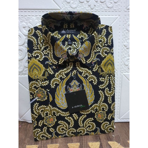 Batik Alisan size 15 Reguler Tangan Pendek Original Termurah