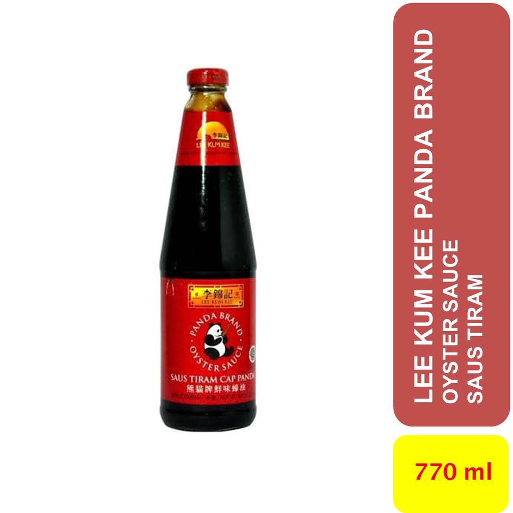

Saos Tiram Saus Oyster Sauce kemasan Botol 770 ml merk LEE KUM KEE cap PANDA