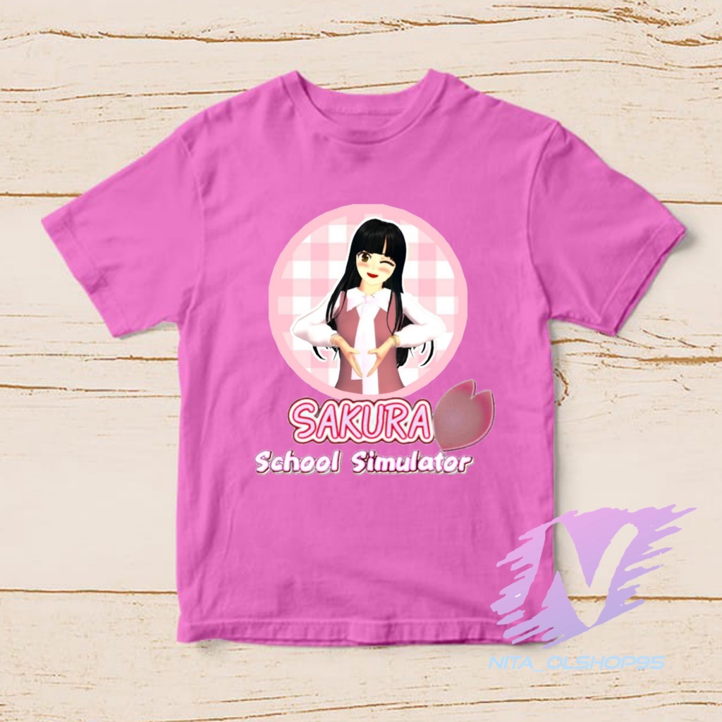 kaos sakura school simulator love kaos anak terlaris