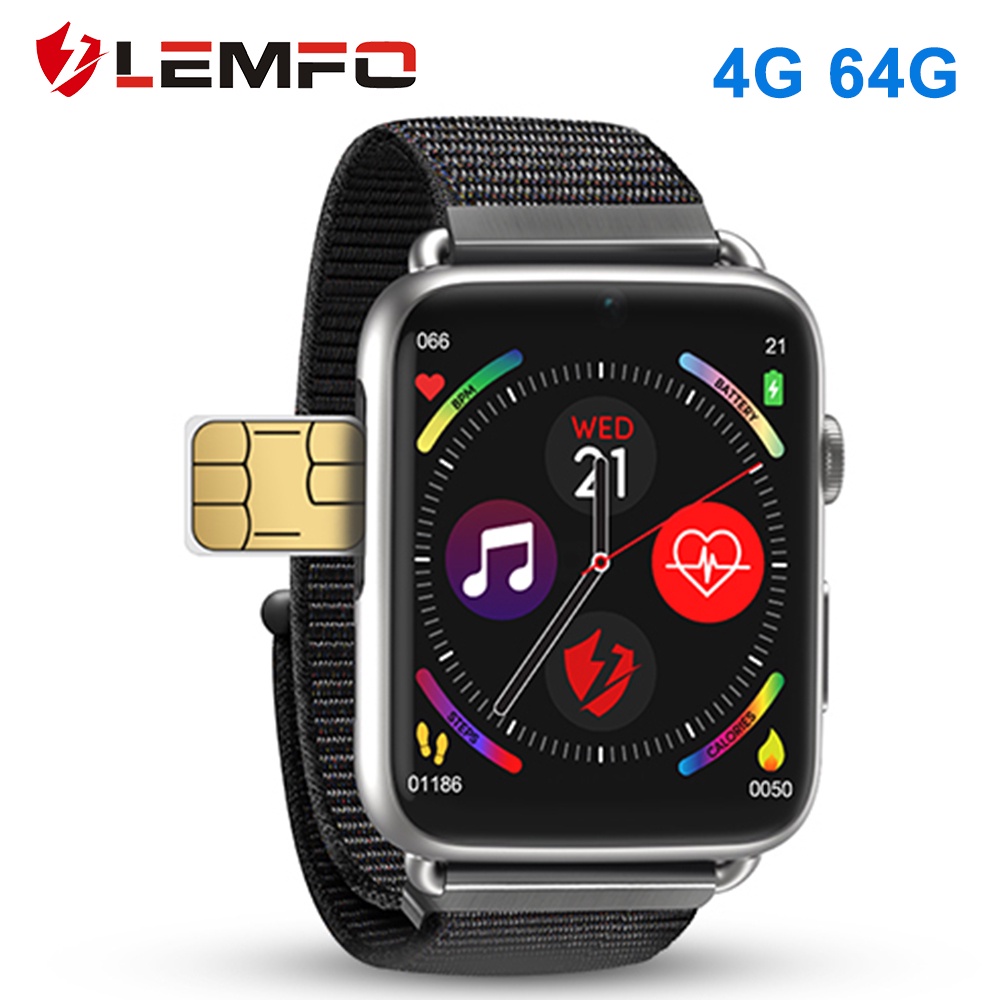 LEMFO LEM10 4G Smart Watch Android 7 GPS WIFI 4GB 64GB 780mah Big Battery 1.88 Inch 360*320 Screen S
