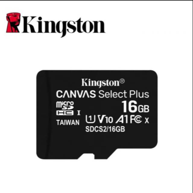 KINGSTON MICRO SD CARD 16GB & 32GB & 64GB & 128GB CANVAS SELECT PLUS CLASS 10-16GB