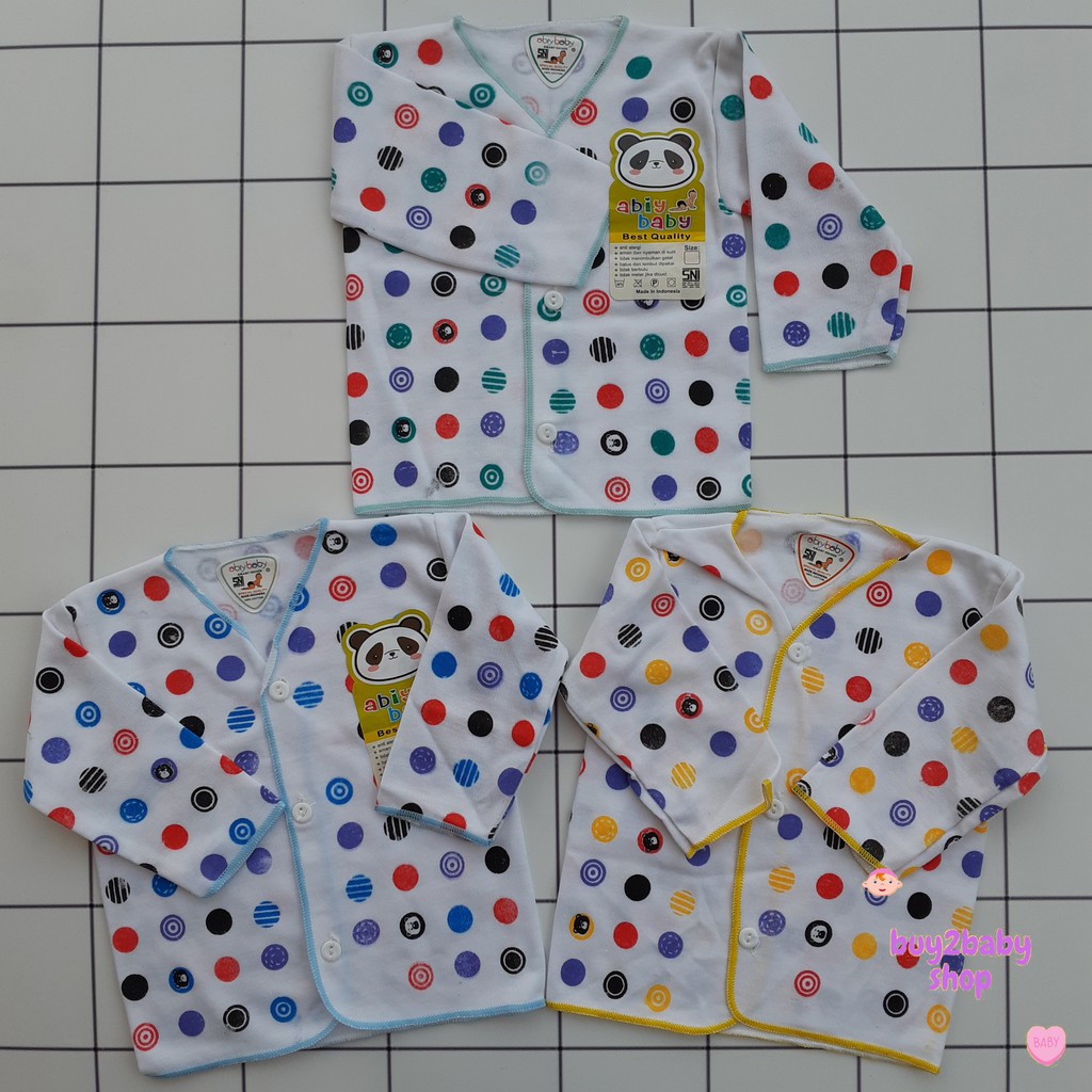 Baju Lengan Panjang Bayi Abiy Baby 0-4 Bulan 1 PCS