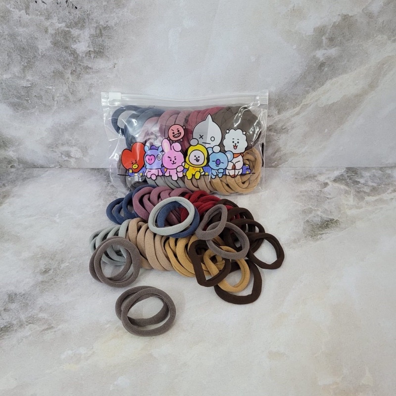 IKAT RAMBUT KARET DONAT / TOWEL RING MIX WARNA / HARGA GROSIR