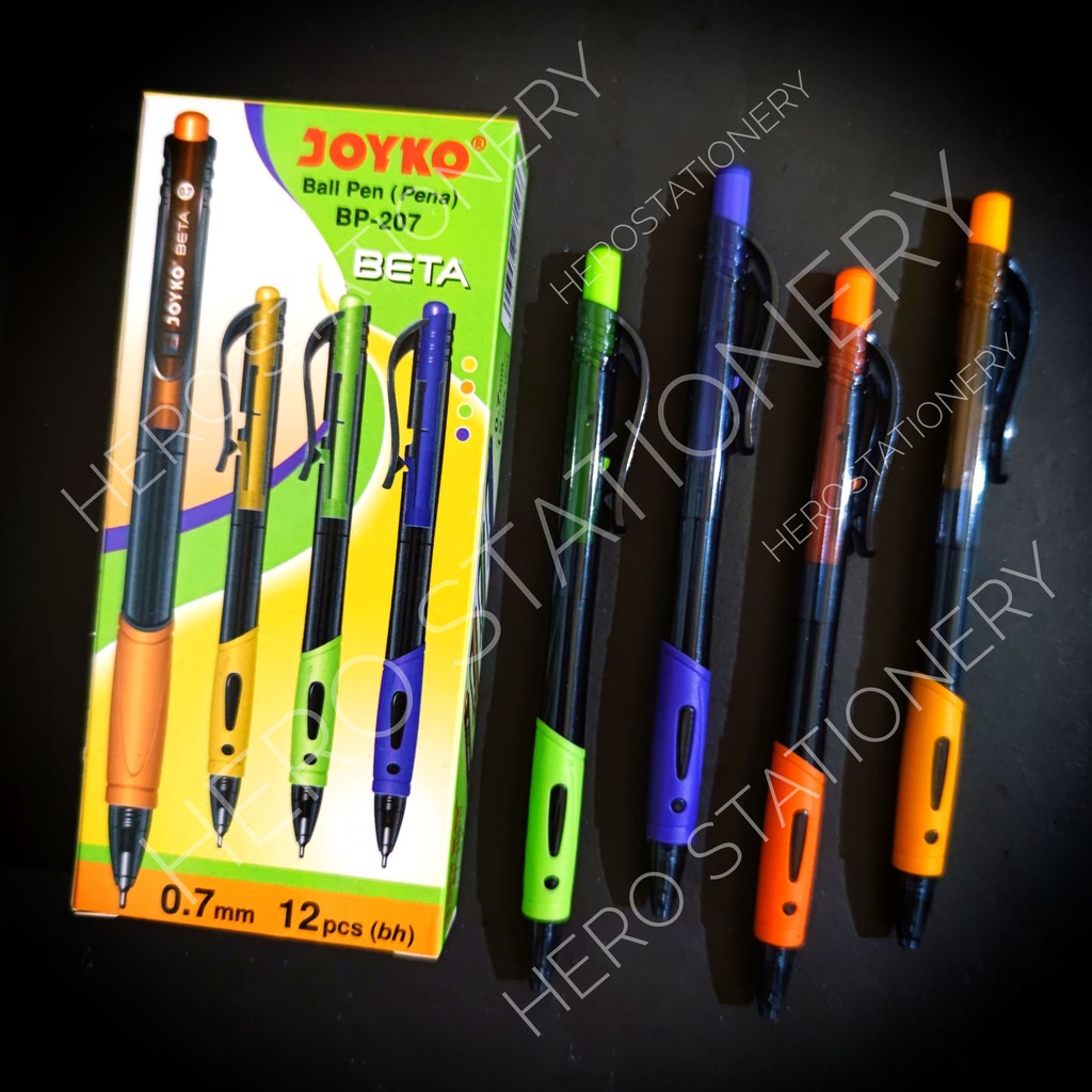 

Pen ballpen joyko beta 0.7 mm BP-207 . 12 unit