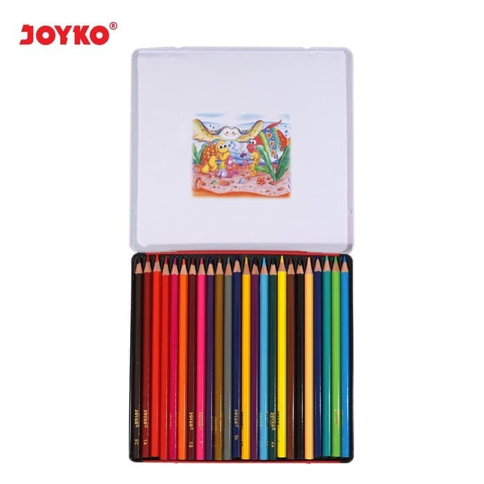 

Joyko Color Pencils Pensil Warna 24 Warna Klasik Kaleng Tin Case CP-24TC