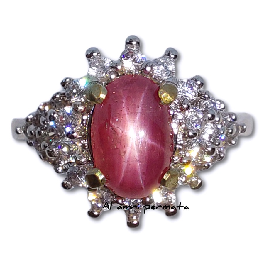 Cincin xuping wanita natural ruby star top 6 star rays red color / Cincin Wanita