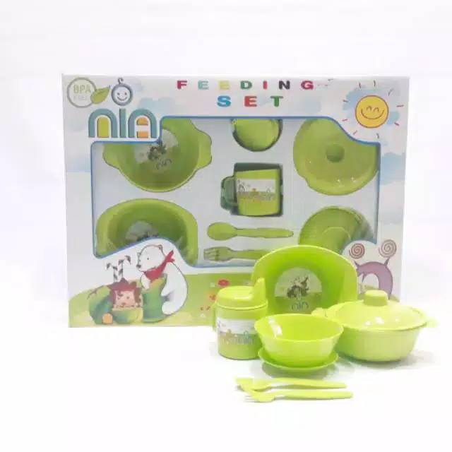 SET ALAT MAKAN BAYI NIA BESAR-FEDDING SET MAKAN NIA JUMBO-TEMPAT MAKAN BAYI NIA BESAR-FEDDING NIA