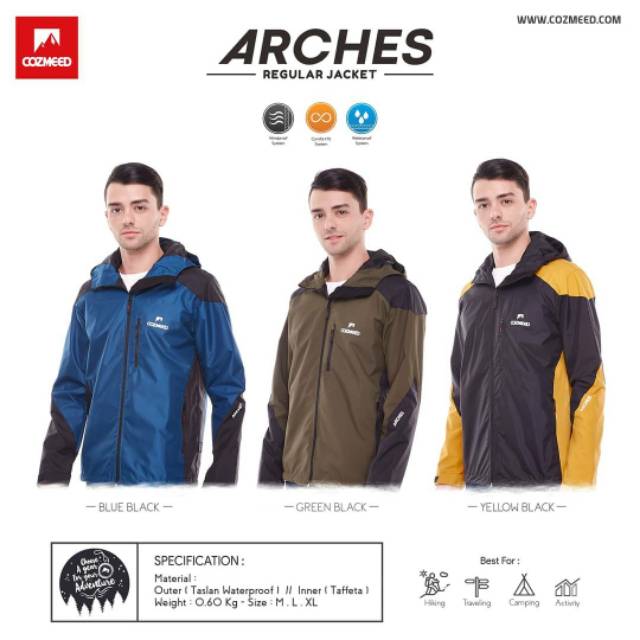 COZMEED JAKET GUNUNG ARCHES TASLAN WATERPROOF