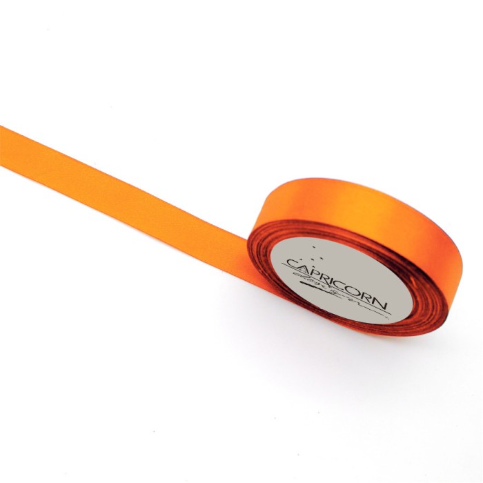 

Capricorn Design pita oranye / ribbon orange satin - PS 003