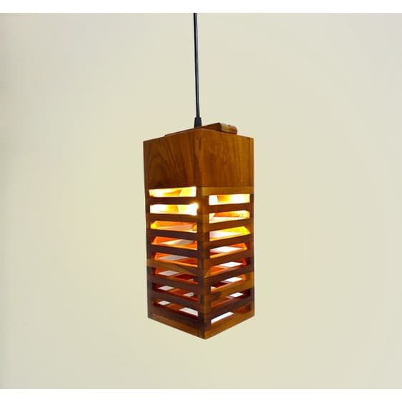 Lampu Gantung Hias Kayu