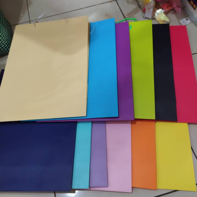 

(12)Paper bag XL isi 12pcs terlaris dan termurah bahan tebal new