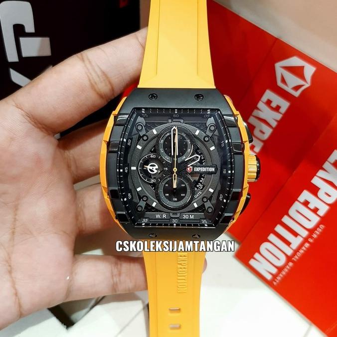 JAM TANGAN PRIA EXPEDITION E 6782 E6782 EXP 6782 YELLOW BLACK ORIGINAL