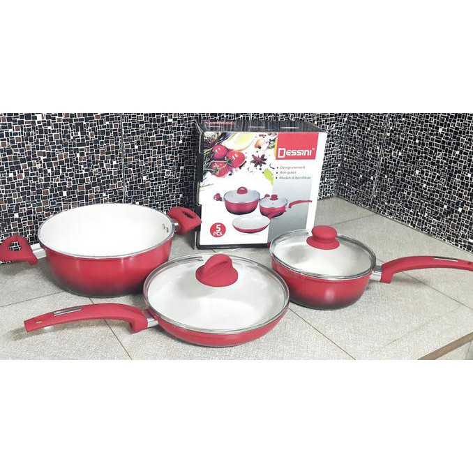 

Panci Set Ceramic Merah Putih Aslinya Bagus Banget Parcel Kado Lebaran Sarah78801