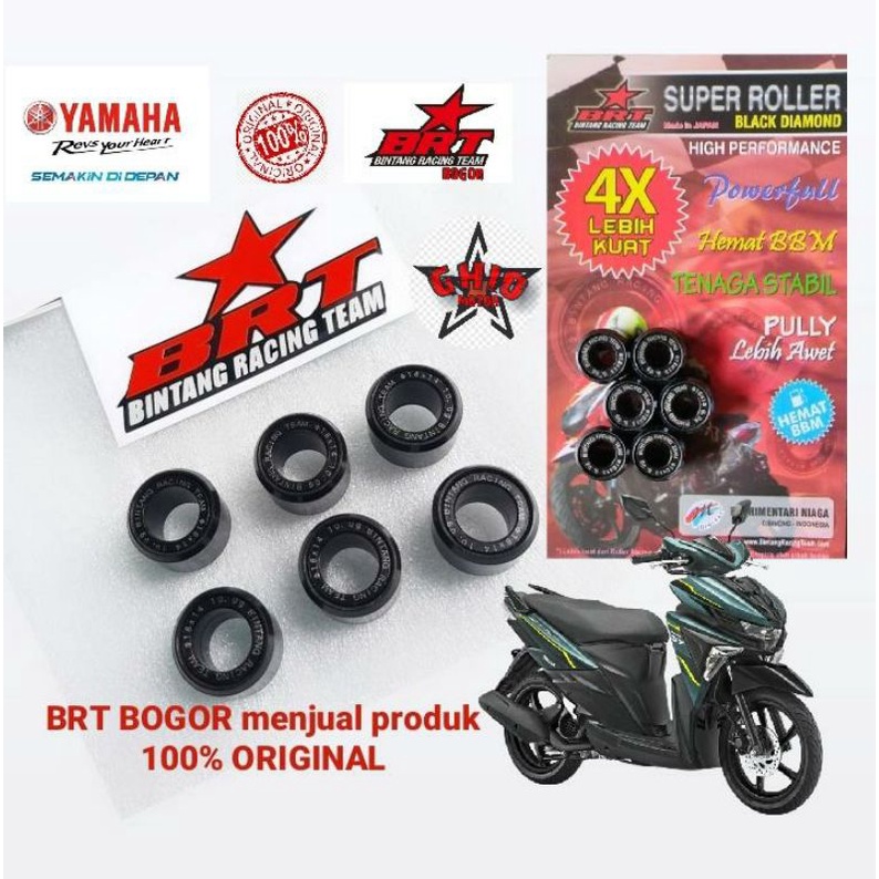 Roller &amp; Vanbelt BRT soul gt 125 Roler brt soul gt 125 V-belt brt all new soul gt 125 pnp mio m3 x ride 125 kode 2ph original brt roller &amp; vanbelt brt fre go original brt ghio motor shop ready 9 11 13 gram