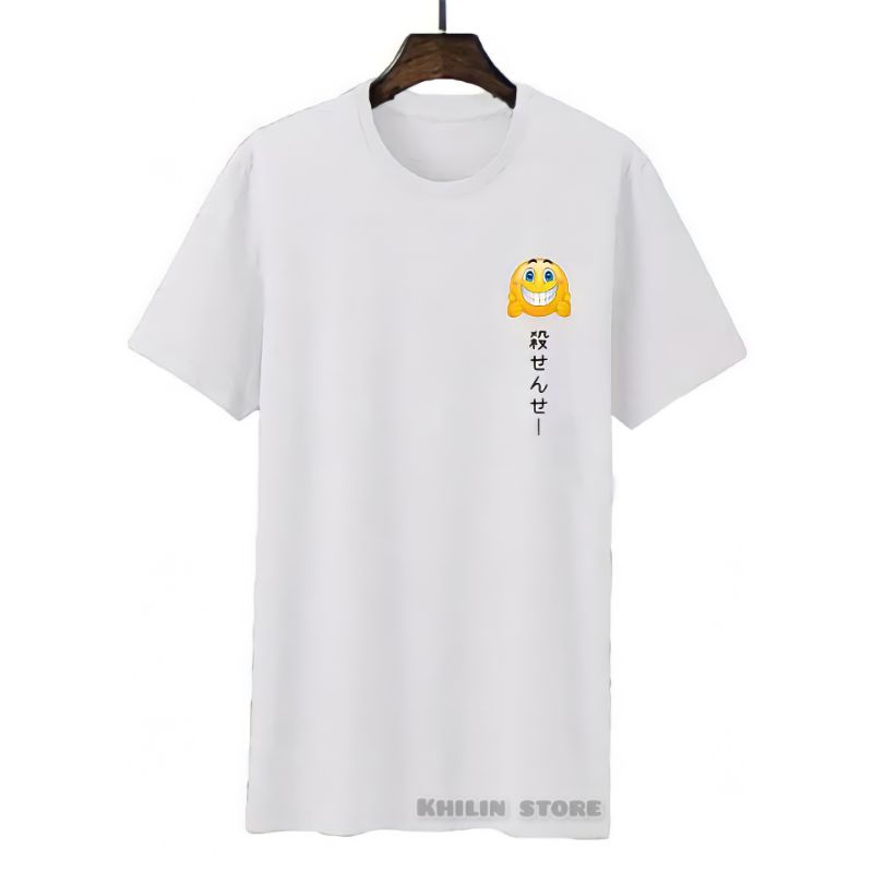 Kaos pria wanita SMILE baju kaos pria wanita kaos lengan pendek SMILE atasan pria wanita dewasa SMILE premium