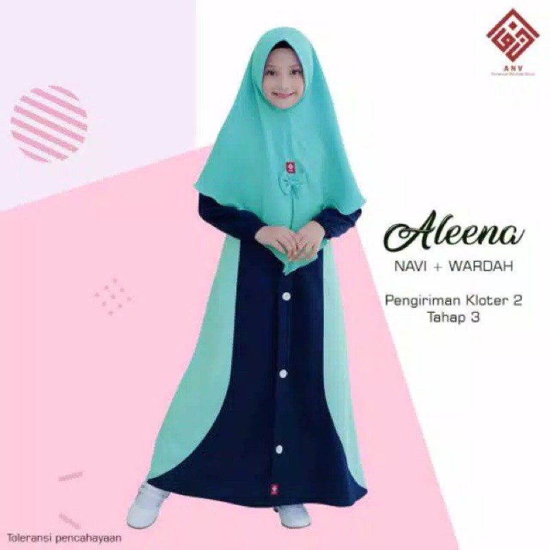 Anv gamis setelan jilbab Aleena