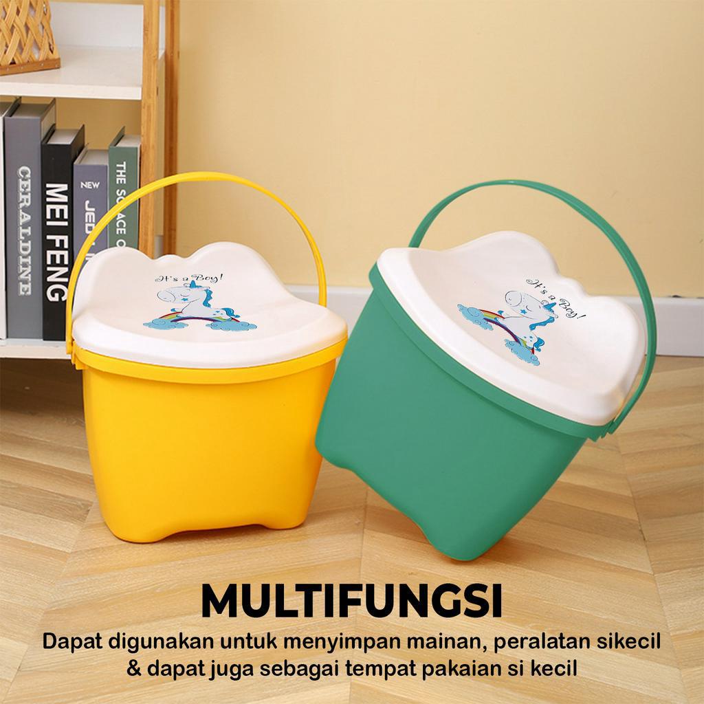 PROMO - Ember Mainan Anak / Bangku Plastic / Bangku Ember Bangku Rumah /  Penyimpanan / Keranjang Laundry Ember Kecil - PBR-CA - Tool Master