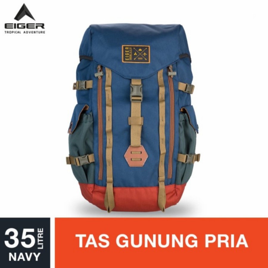 Tas Ransel Eiger1989 Migrate 2.0 Rucksack 35L Backpack Navy Outdoor Original
