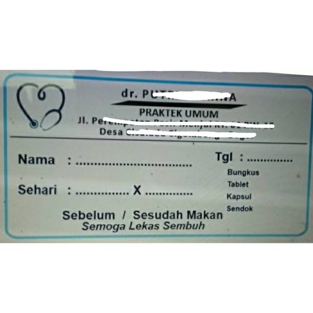 

Etiket Label Stiker Sticker Obat Klinik Rumah Sakit Jadwal Minum Obat